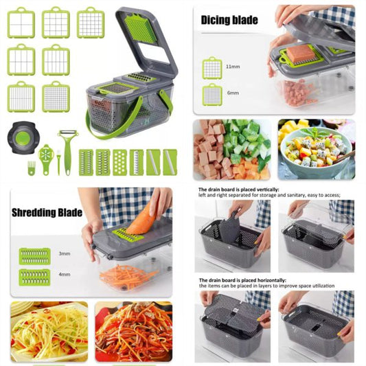 22 in 1 Fruit Vegetable Slicer, Chopper, Cutter, Peeler